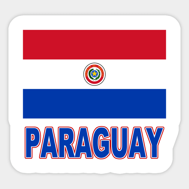 The Pride of Paraguay - Paraguayan Flag Design Sticker by Naves